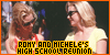 A fanlisting stamp for Romy and Michele's High School Reunion.